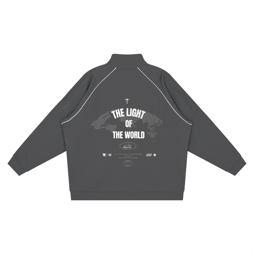 "LIGHT OF THE WORLD" REFLECTIVE TRACK JACKET