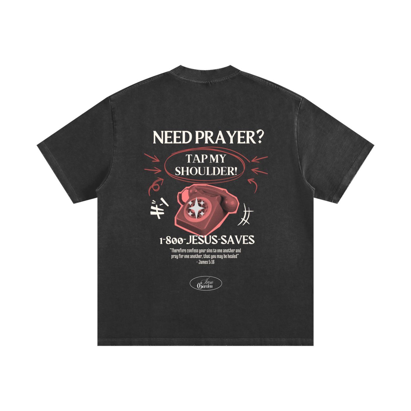 "NEED PRAYER?" HEAVYWEIGHT VINTAGE TEE