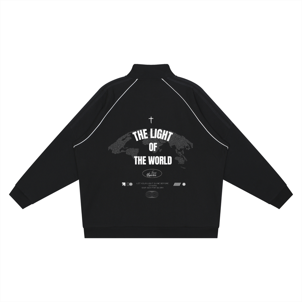 "LIGHT OF THE WORLD" REFLECTIVE TRACK JACKET