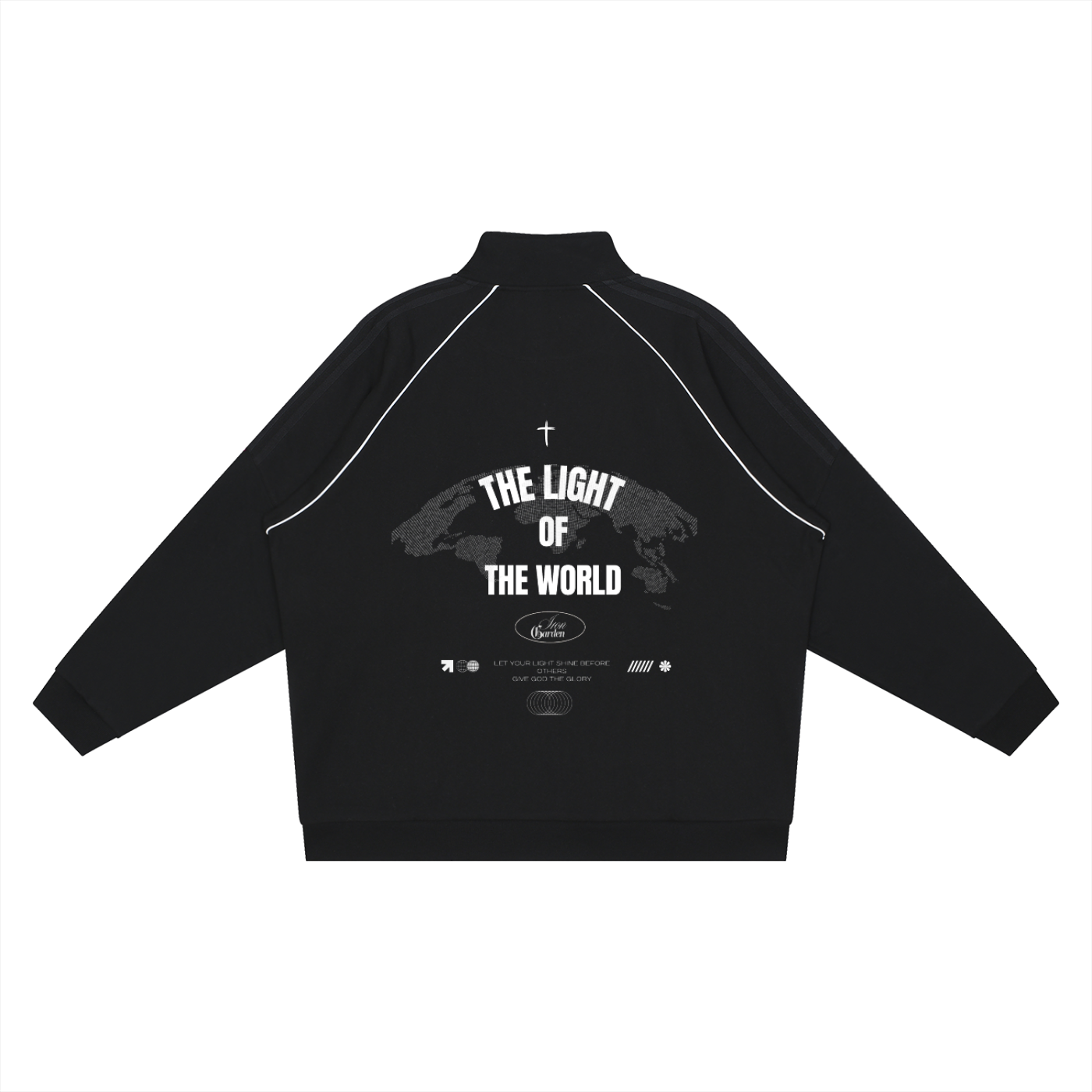 "LIGHT OF THE WORLD" REFLECTIVE TRACK JACKET