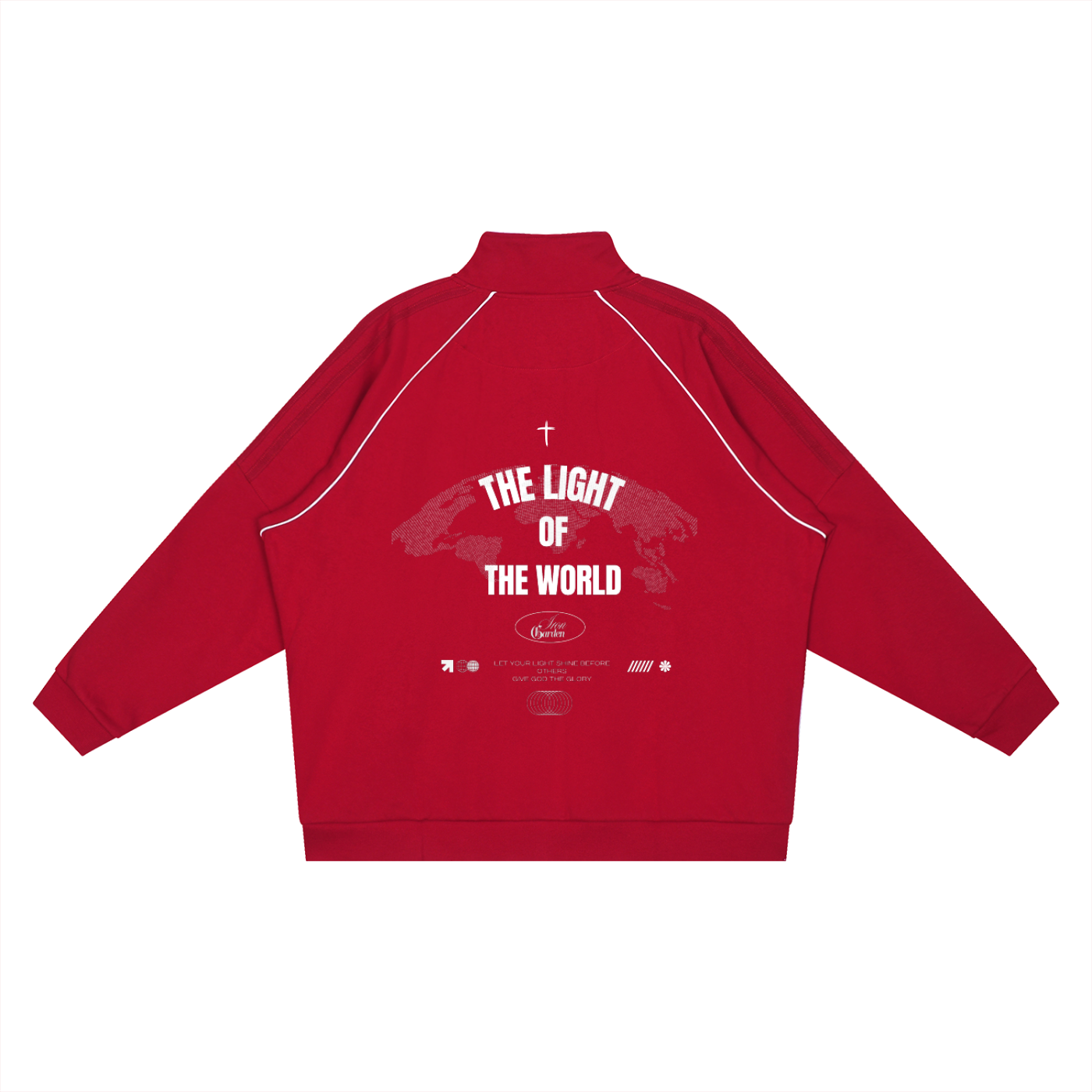 "LIGHT OF THE WORLD" REFLECTIVE TRACK JACKET