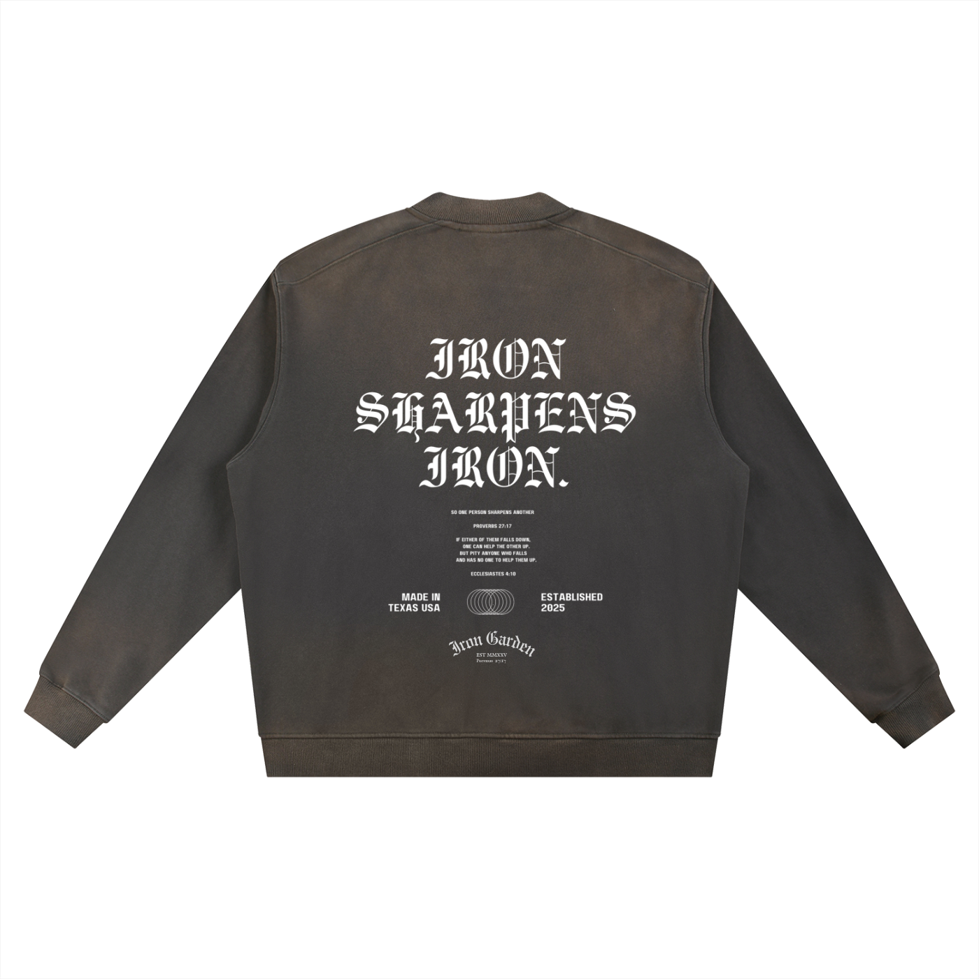 "IRON SHARPENS IRON" BASEBALL JACKET