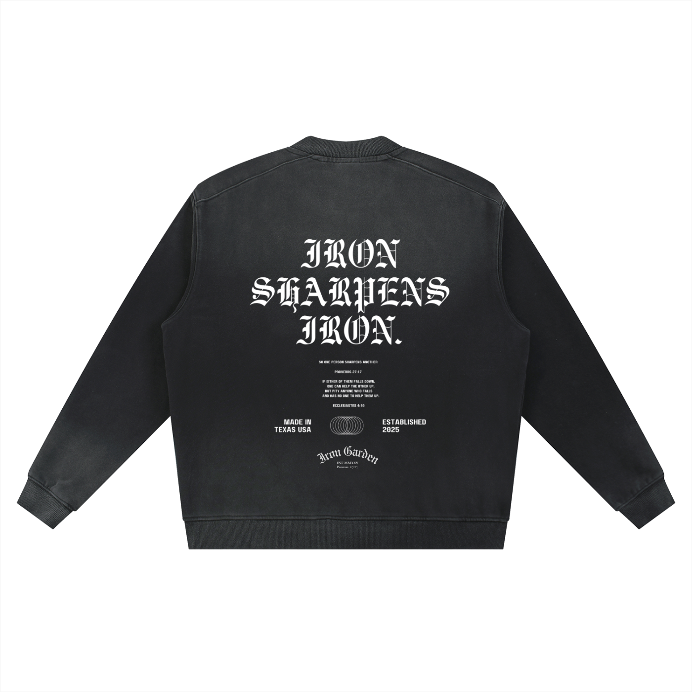 "IRON SHARPENS IRON" BASEBALL JACKET