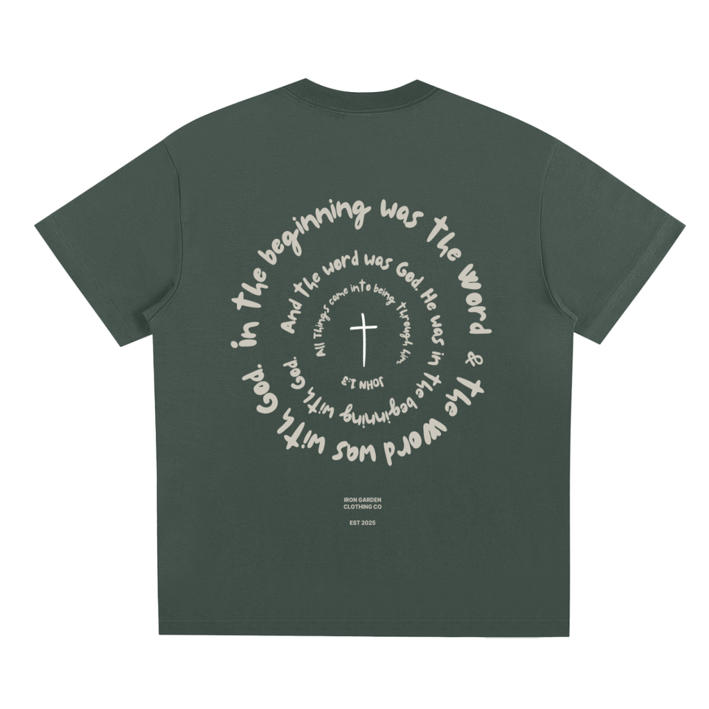 "IN THE BEGINNING" TEE
