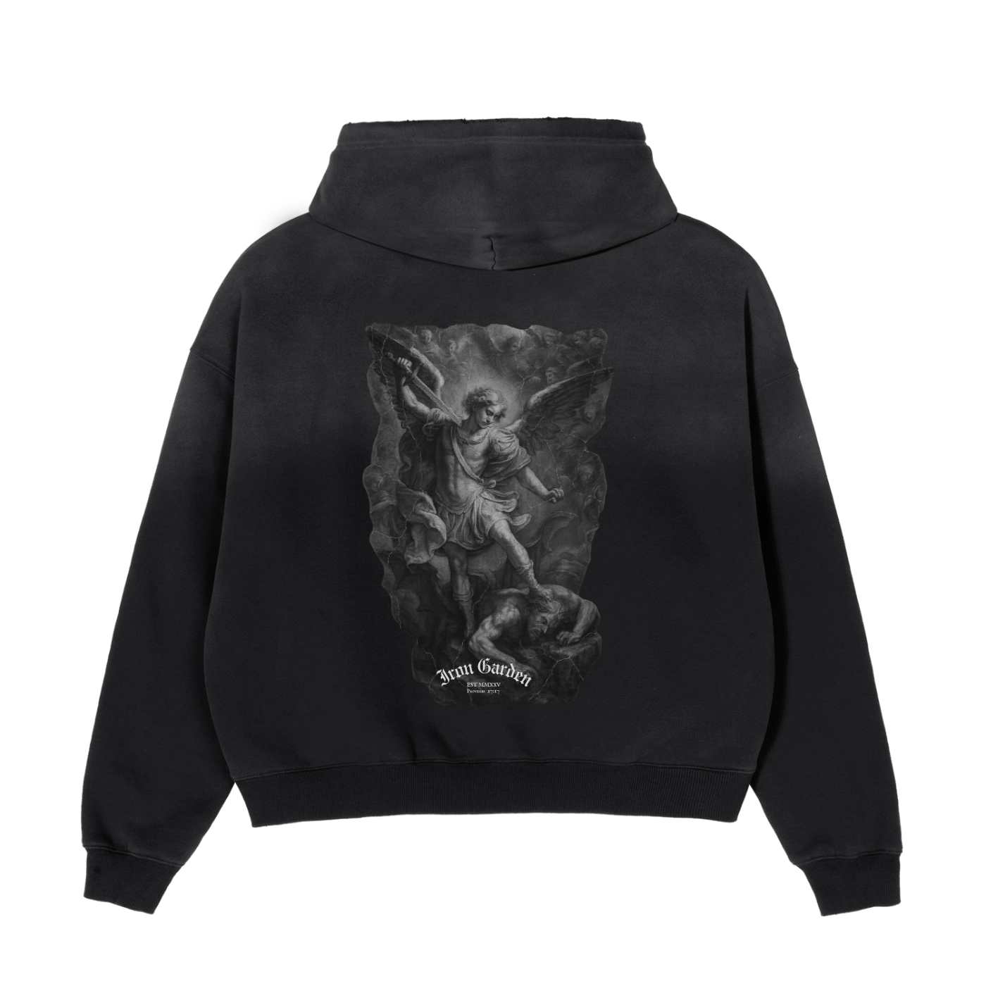 "SAINT MICHAEL" Boxy Fleece Hoodie